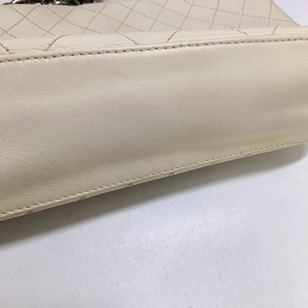 Quilted Lambskin White