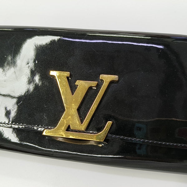 LOUISE Patent Leather Black Wallet