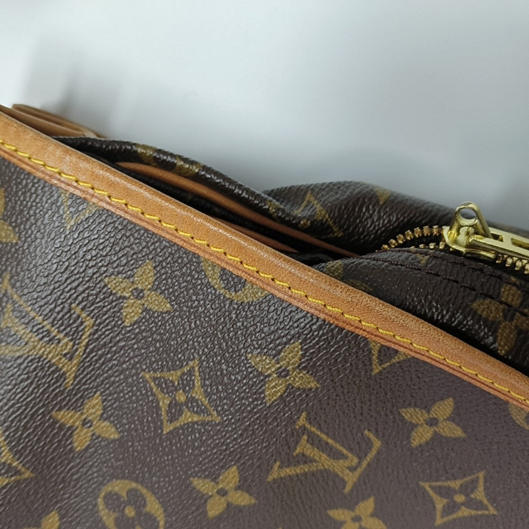 HUNTING Monogram Coated Canvas Brown