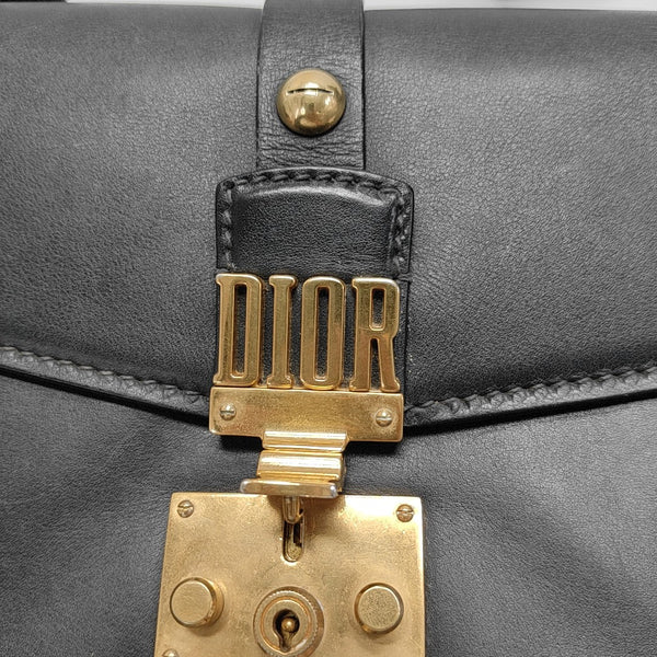 Calfskin Shoulder Bag Black