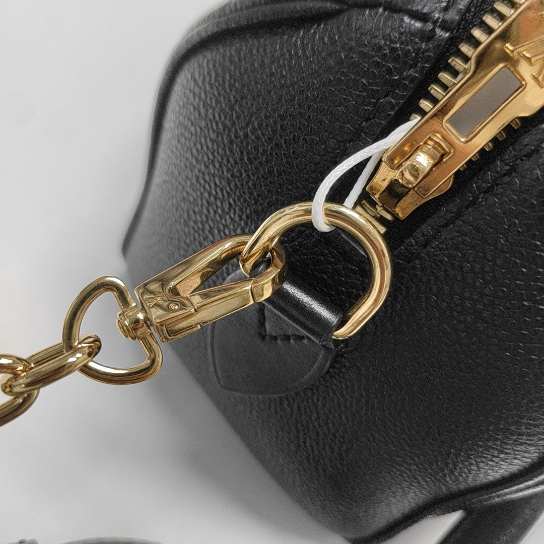 SPEEDY 20 Monogram Calfskin Black