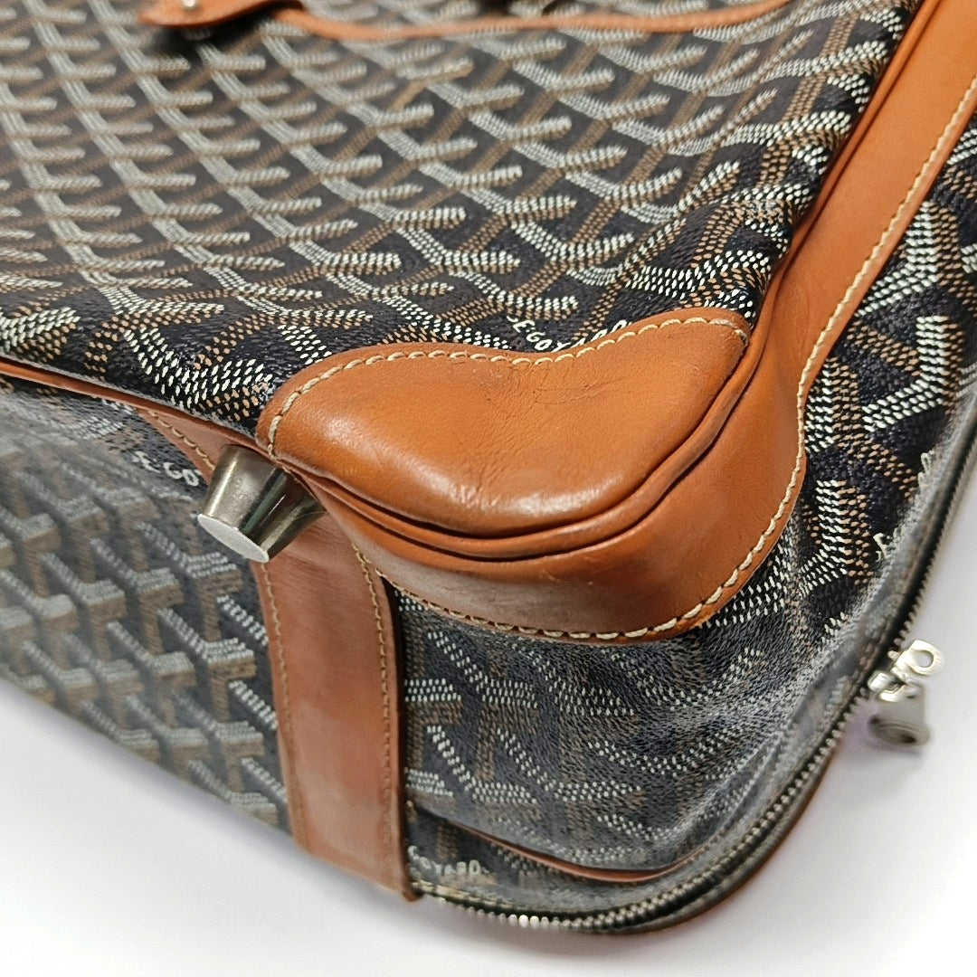 Authenticated pre-owned  Ambassade Coated Canvas Black - Top Handle Bag at Looply