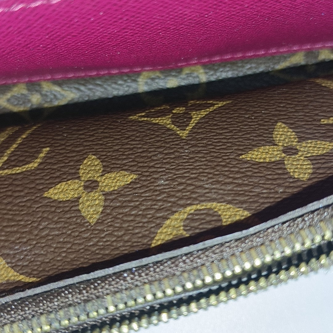 EMILIE Monogram Coated Canvas Brown Wallet