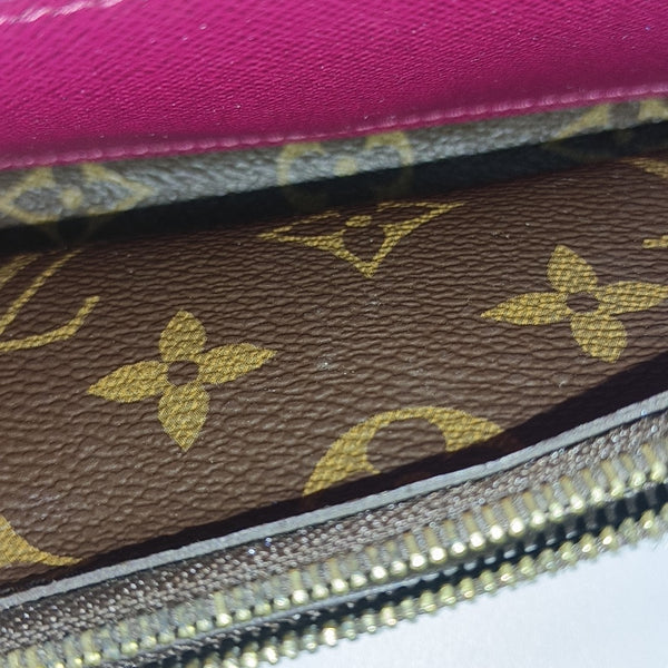 EMILIE Monogram Coated Canvas Brown Wallet