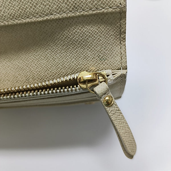 INSOLITE Damier Azur Coated Canvas White Wallet