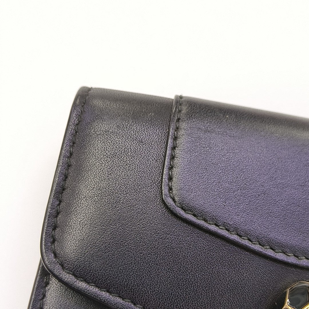 SERPENTI FOREVER Calfskin Black Wallet