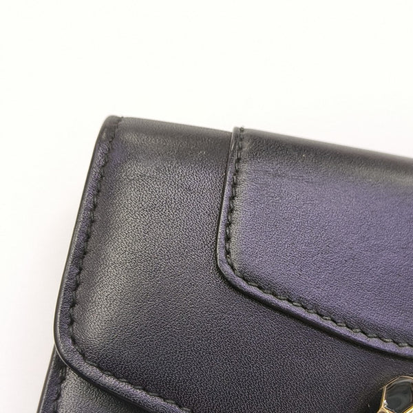 SERPENTI FOREVER Calfskin Black Wallet