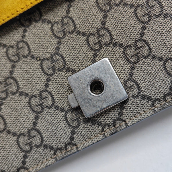 Dionysus Mini Monogram Coated Canvas Beige