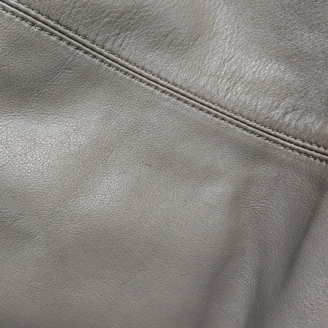 Calfskin Shoulder Bag Gray