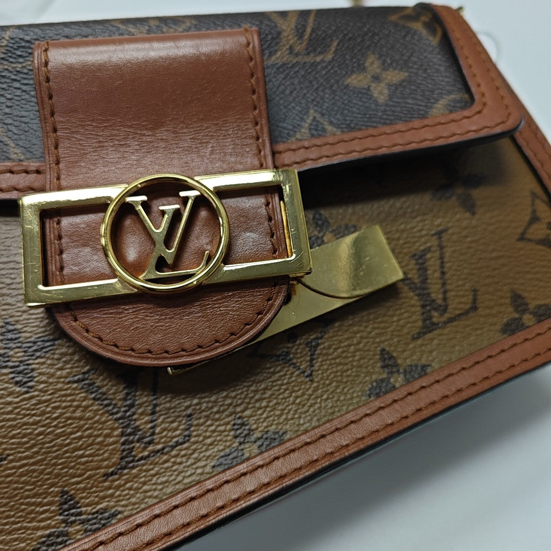 DAUPHINE WOC Monogram Coated Canvas Brown