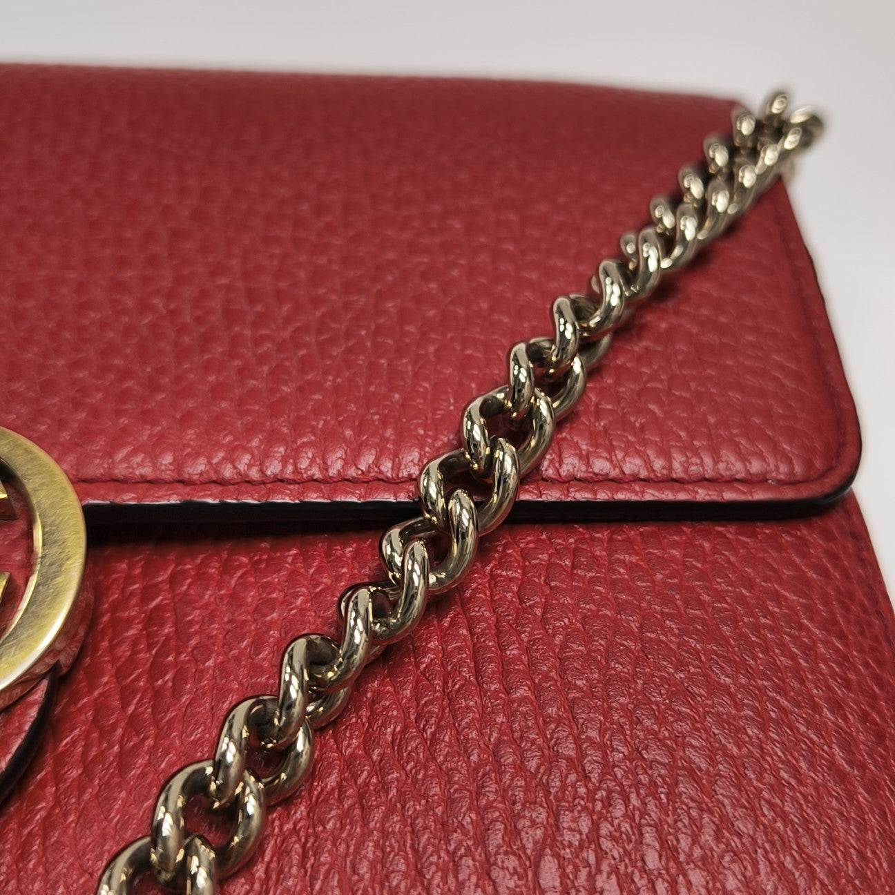 Calfskin Shoulder Bag Red
