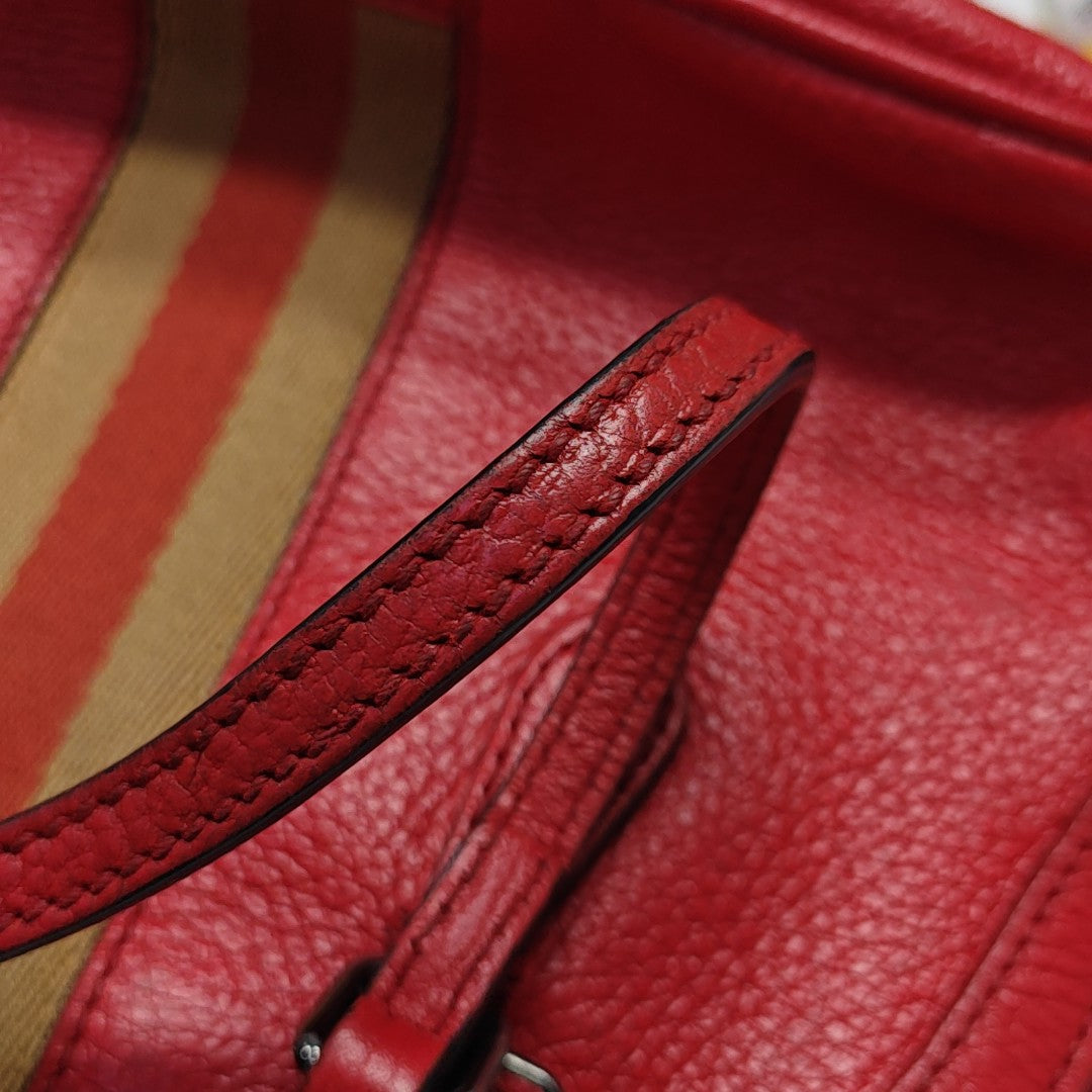 Dome Calfskin Red