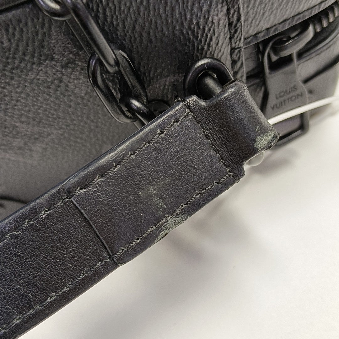 SOFT TRUNK Mini Monogram Coated Canvas Black