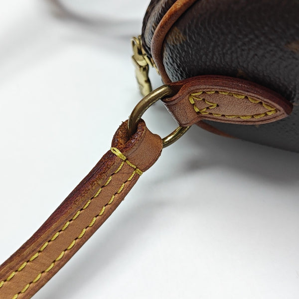 SPEEDY Nano Monogram Coated Canvas Brown