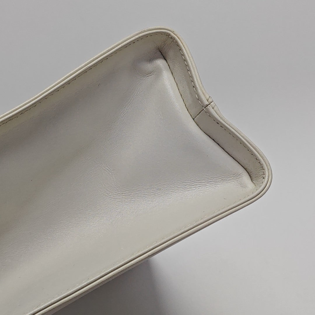 Calfskin Shoulder Bag White