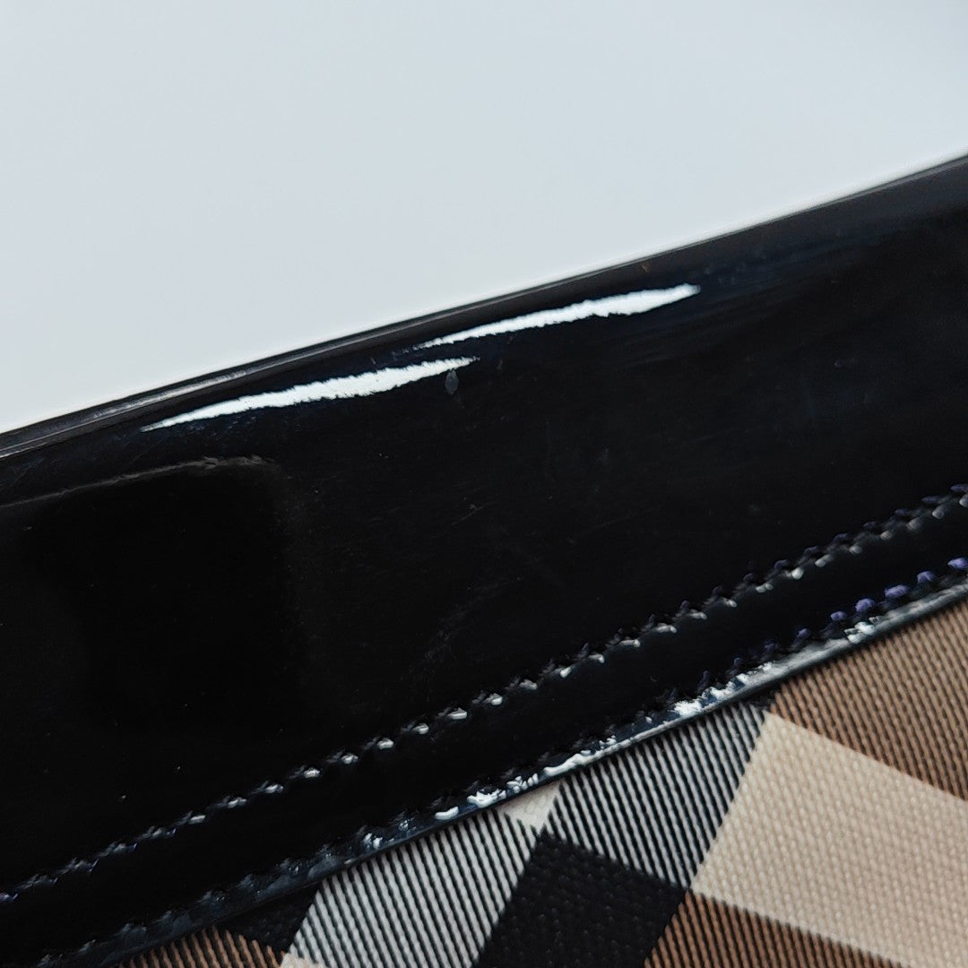 Coated Canvas Top Handle Bag Beige