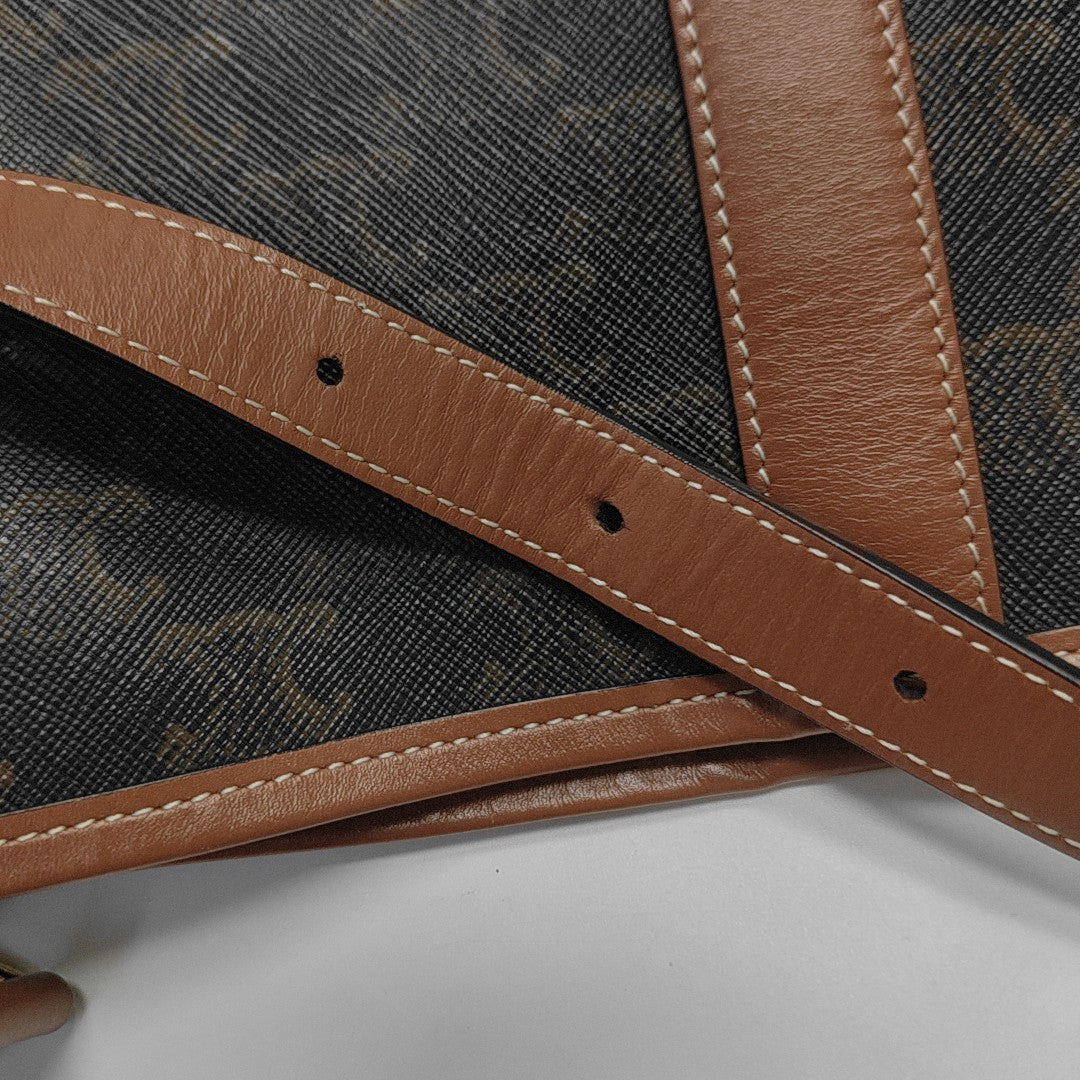 TRIOMPHE CANVAS Small Coated Canvas Brown