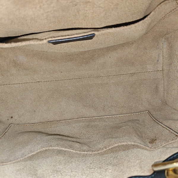 Padlock Small Monogram Coated Canvas Beige