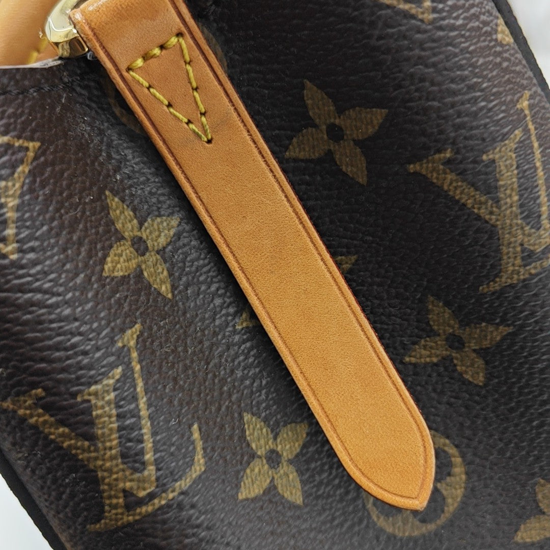 MONTAIGNE Monogram Coated Canvas Brown