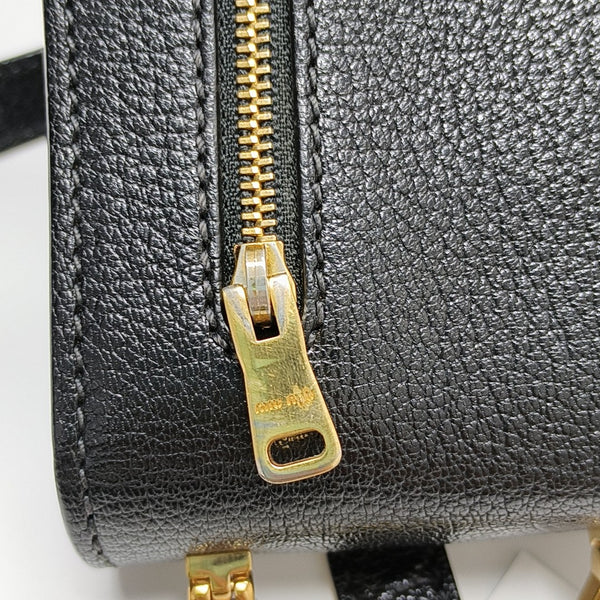 Miu Lady Calfskin Black