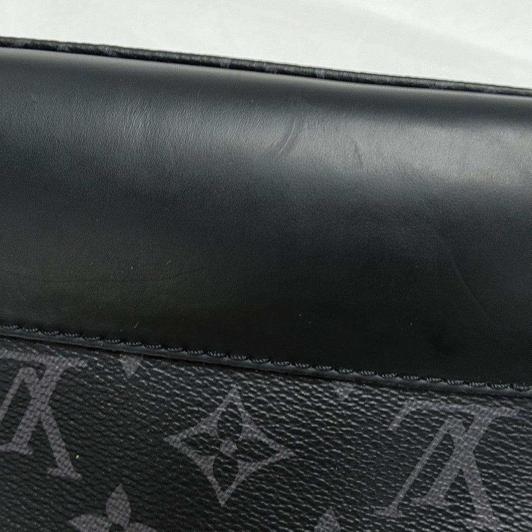 VOYAGER PM Monogram Coated Canvas Black