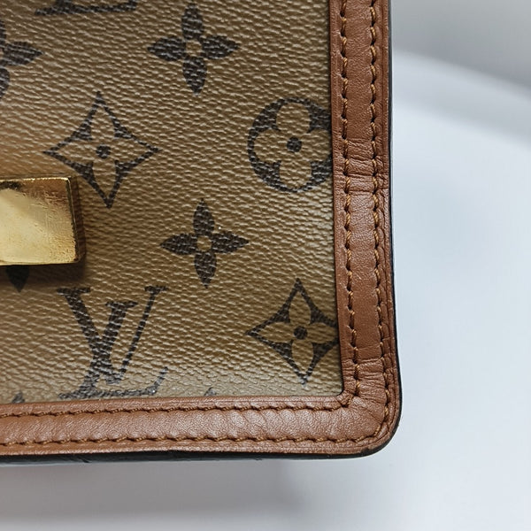 DAUPHINE Mini Monogram Coated Canvas Brown