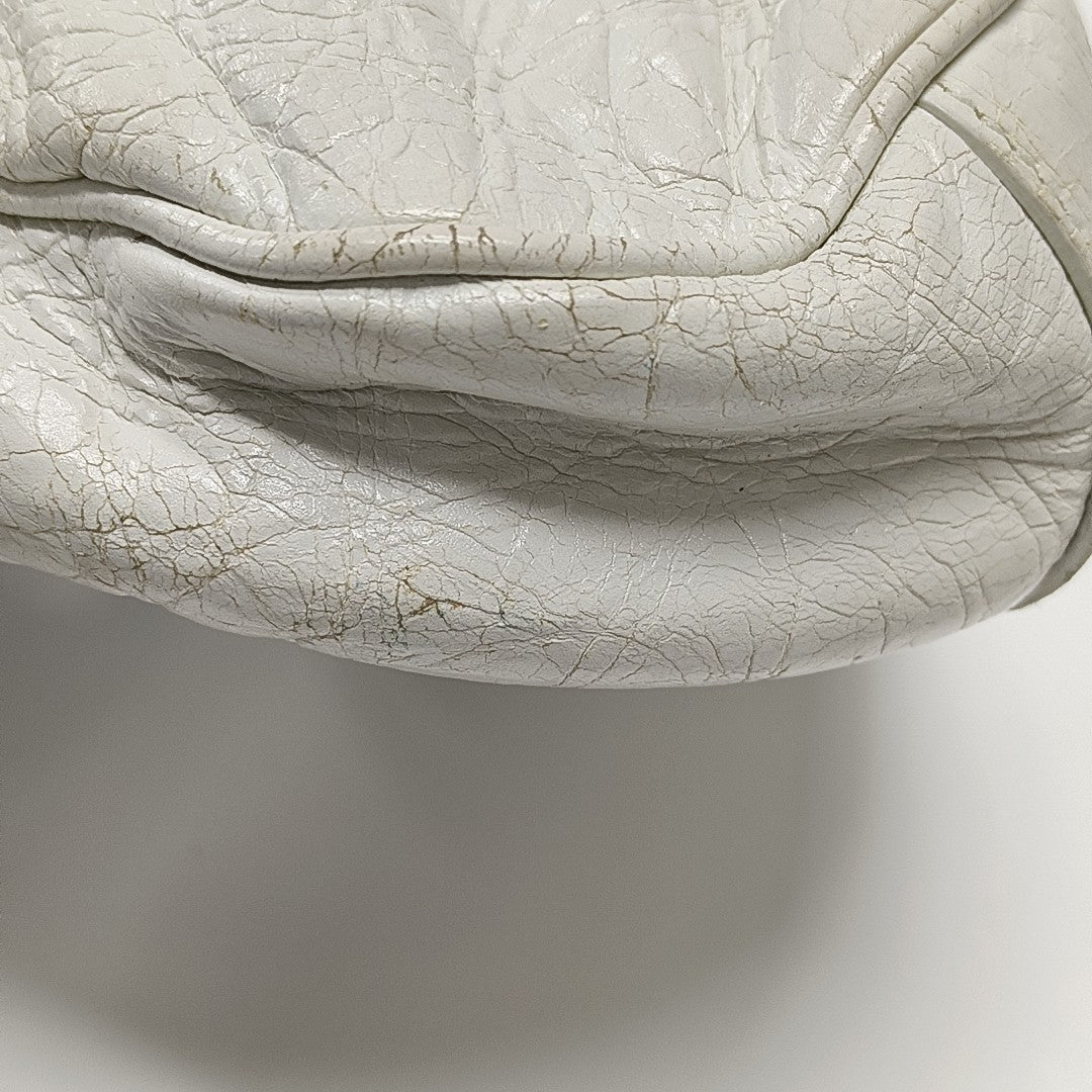 Le Cagole Mini Lambskin White