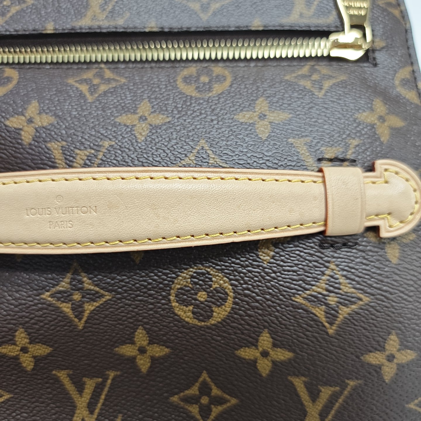 MÉTIS MM Monogram Coated Canvas Brown
