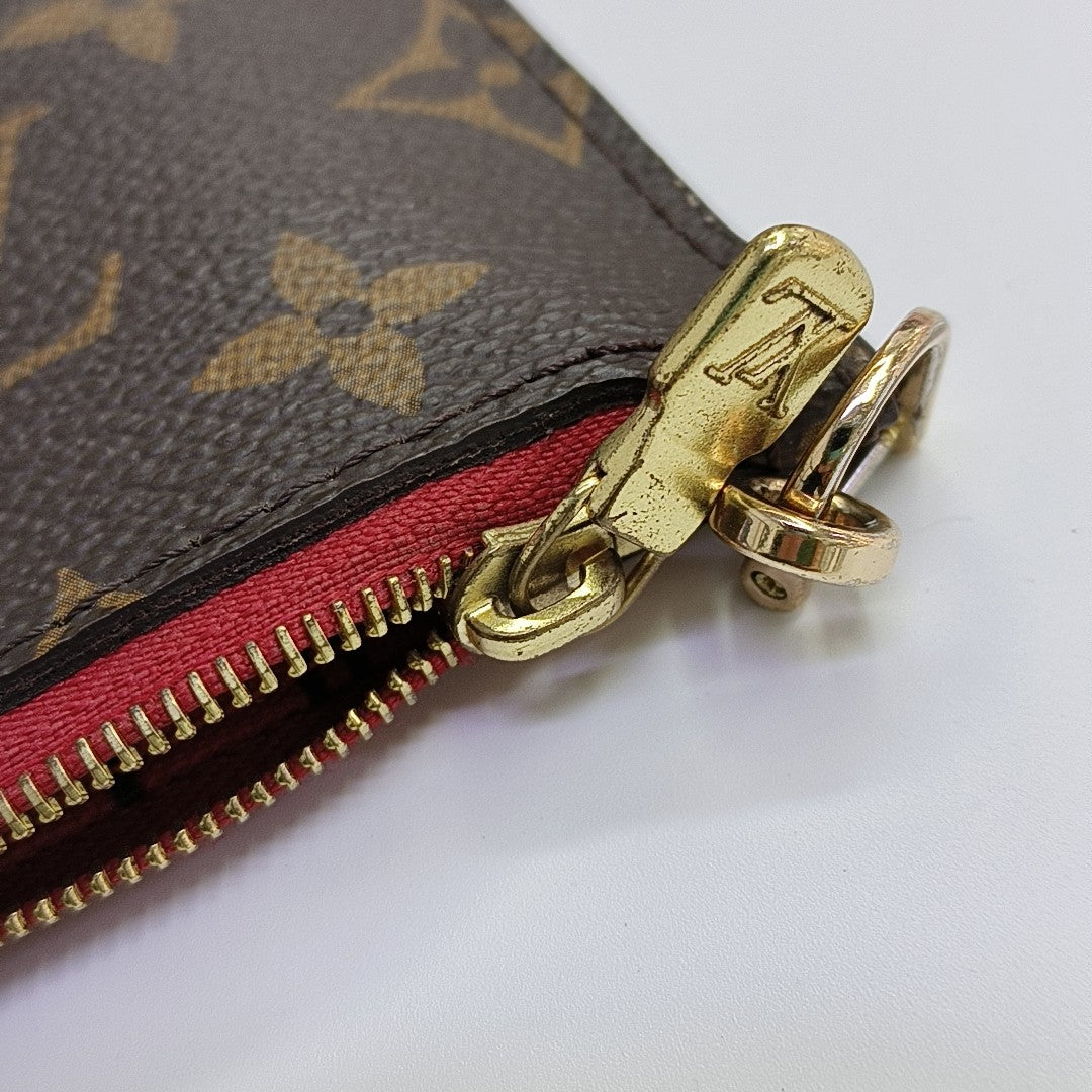 NEVERFULL MM Monogram Coated Canvas Brown
