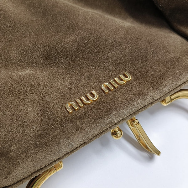 Suede Shoulder Bag Brown