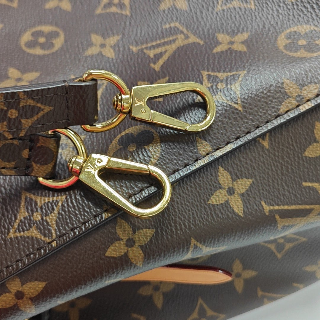 MONTAIGNE Monogram Coated Canvas Brown