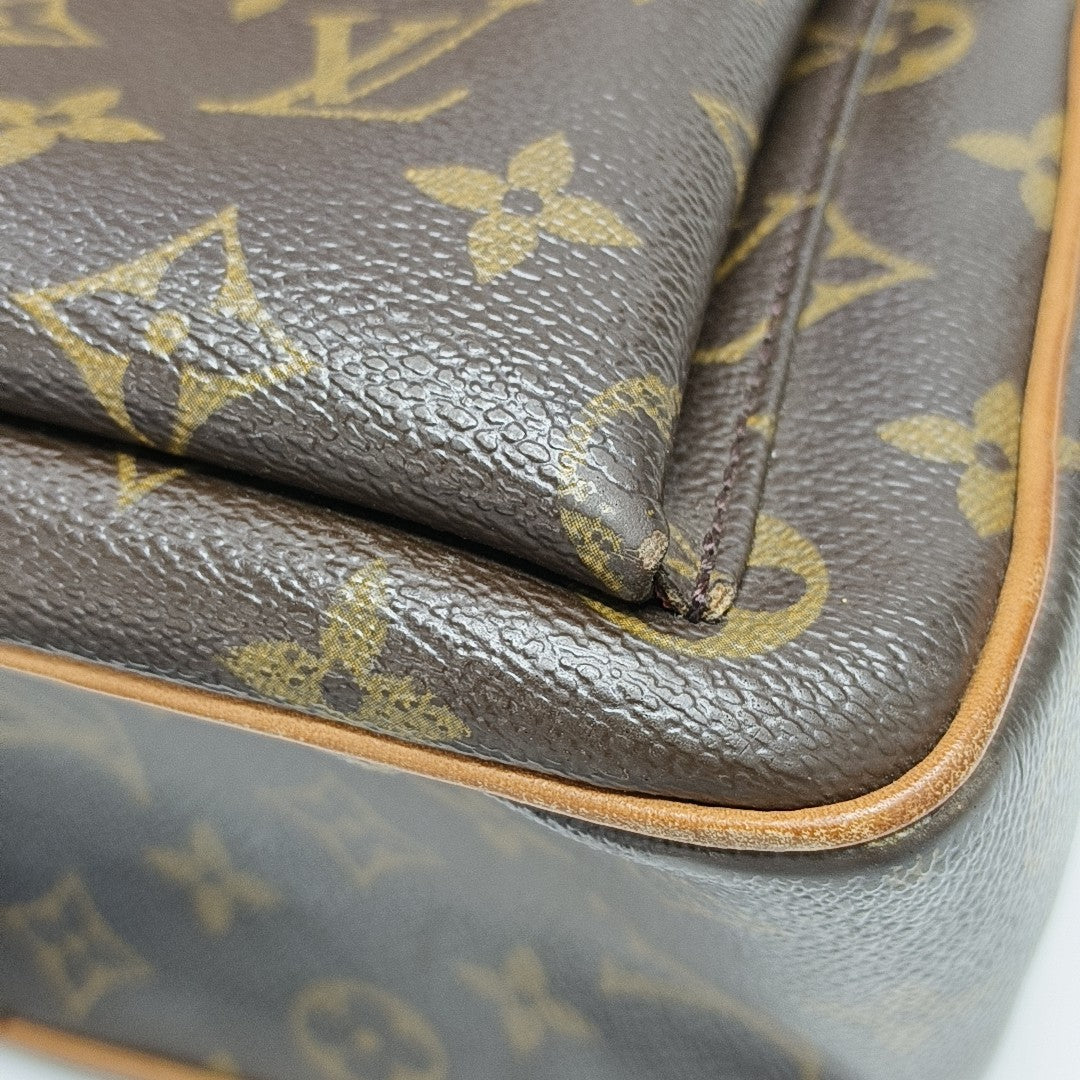 MULTIPLE Monogram Coated Canvas Brown