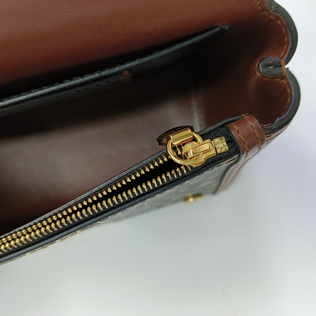 Crossbody Bag Coated Canvas Multicolor