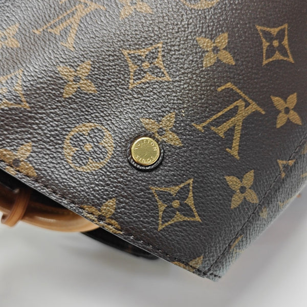 MONTAIGNE BB Monogram Coated Canvas Brown