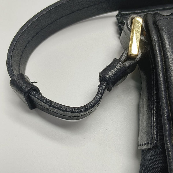 Canvas Top Handle Bag Black