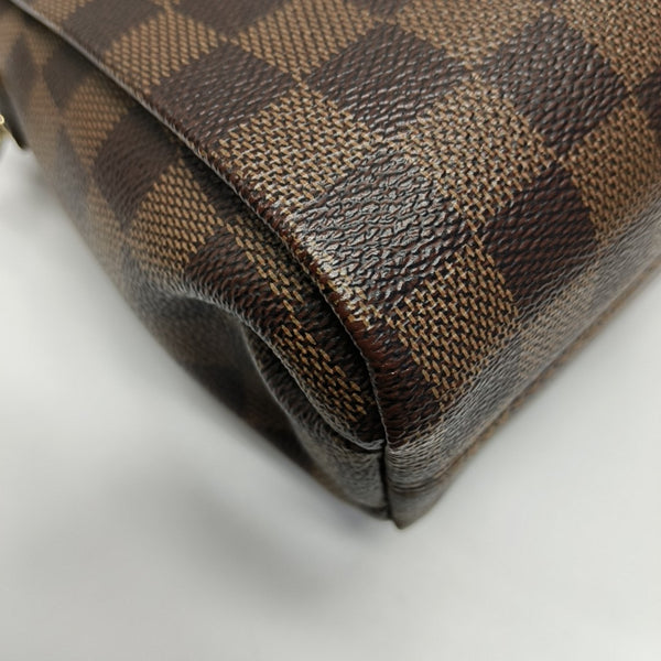 CROISETTE Damier Ebene Coated Canvas Brown