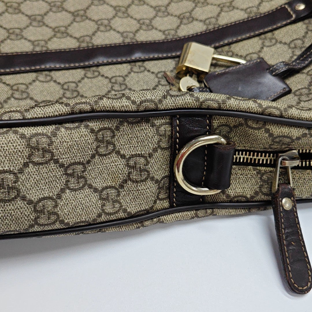 Duffle Monogram Coated Canvas Beige