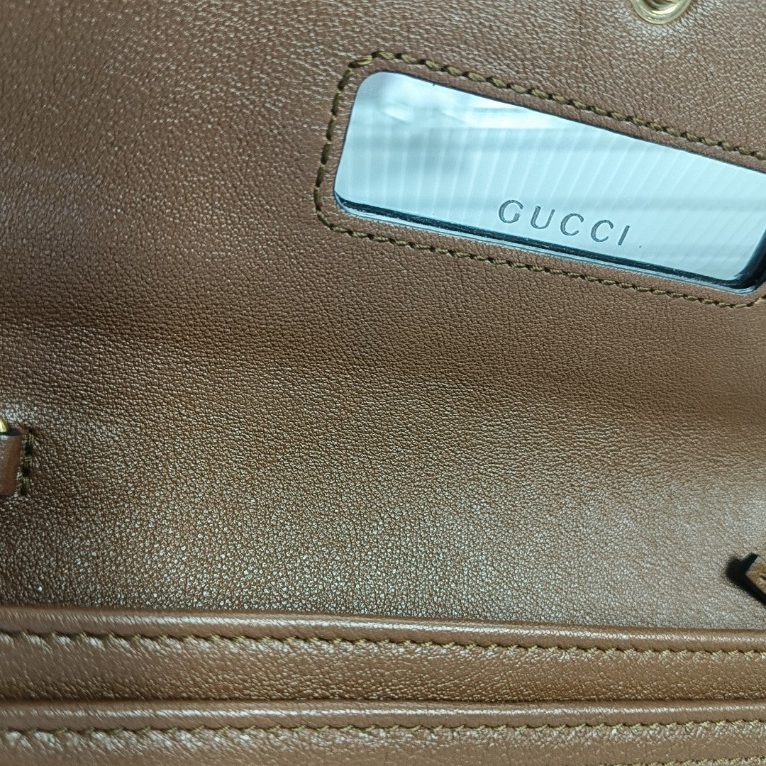 Diana Mini Calfskin Brown