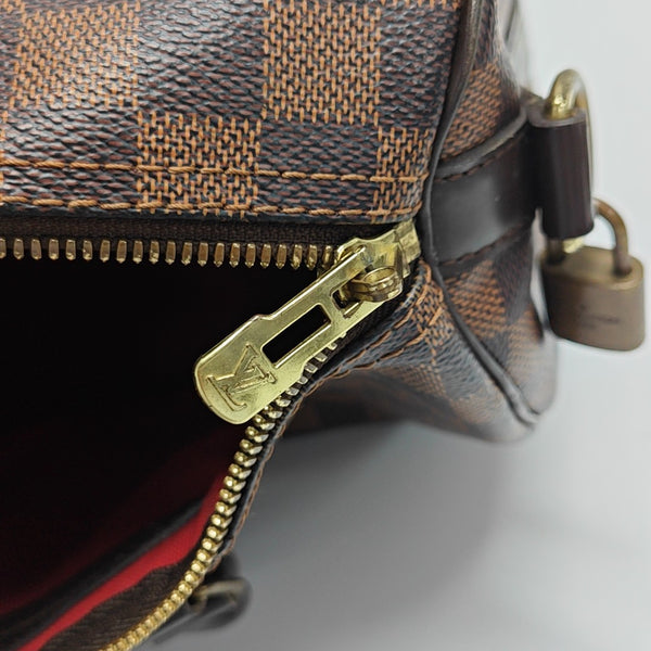 SPEEDY 30 Damier Ebene Coated Canvas Brown