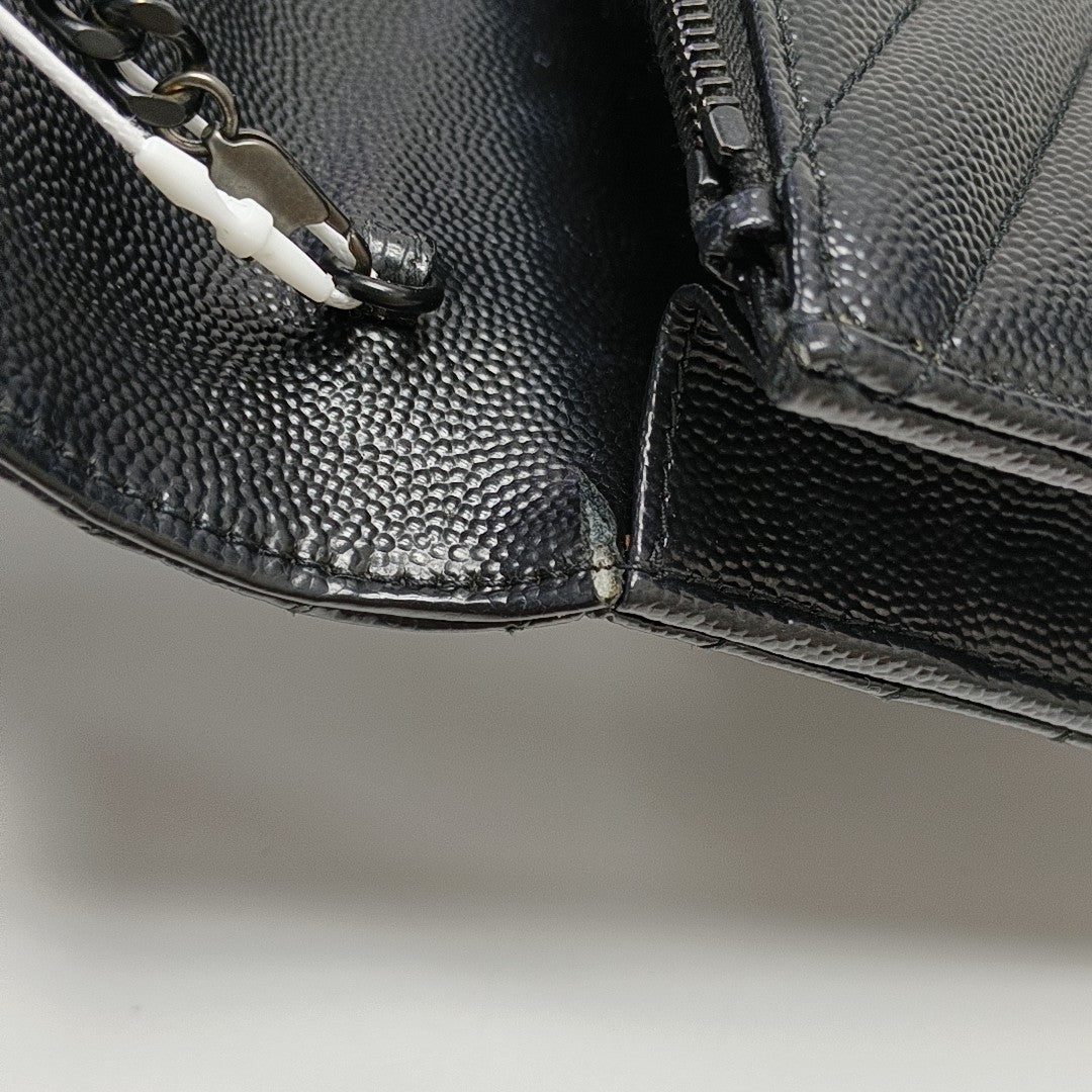 MONOGRAM WOC Chevron Calfskin Black