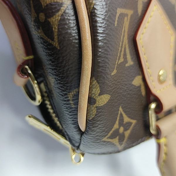 SPEEDY 20 Monogram Coated Canvas Brown
