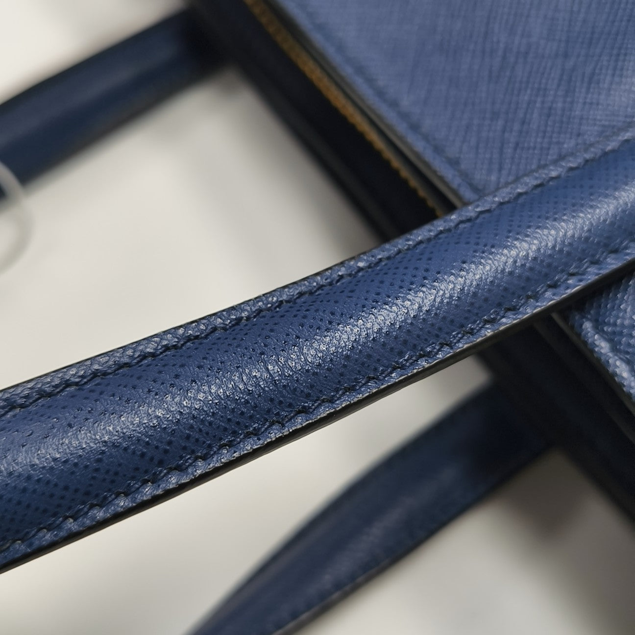 Calfskin Tote Bag Medium Blue