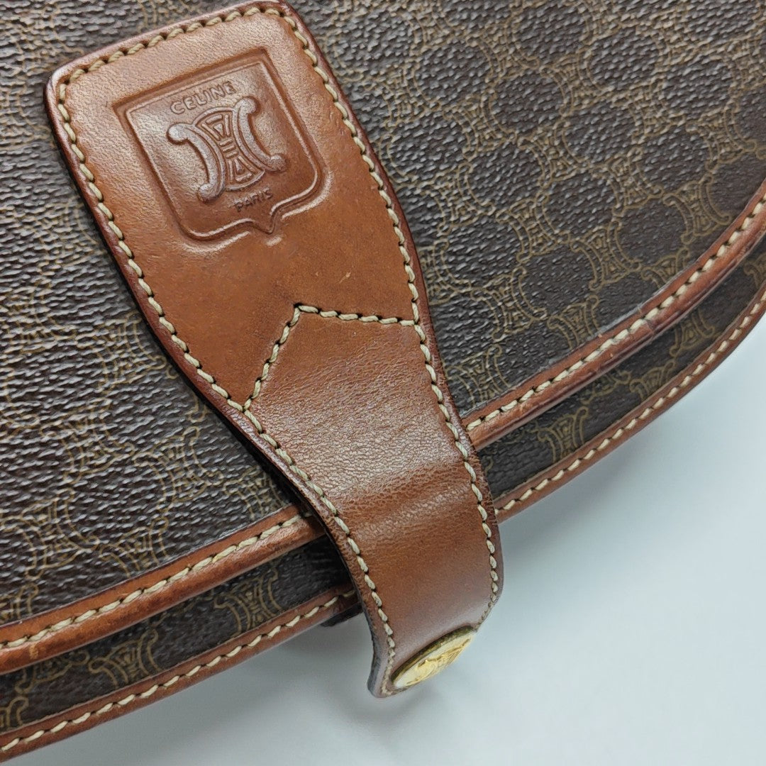 MACADAM CLUTCHES Coated Canvas Brown