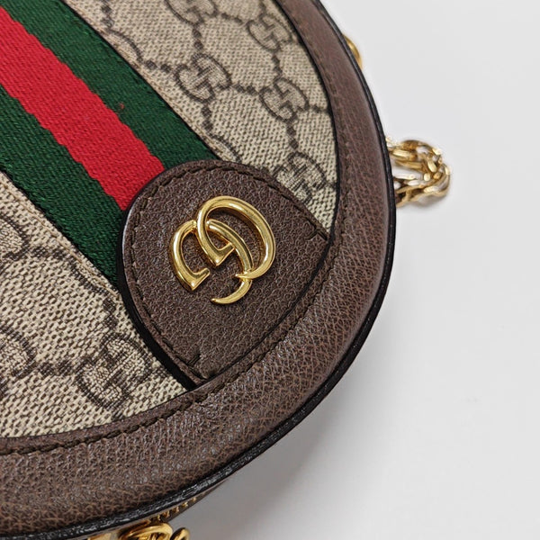 Ophidia Mini Monogram Coated Canvas Beige