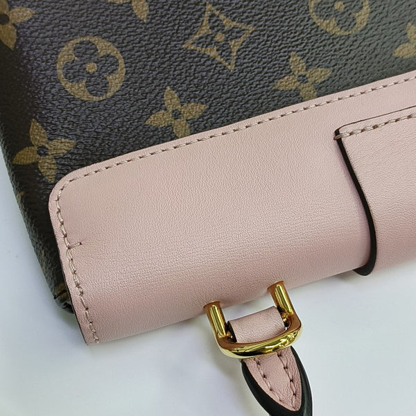 LOCKY BB Monogram Coated Canvas Pink