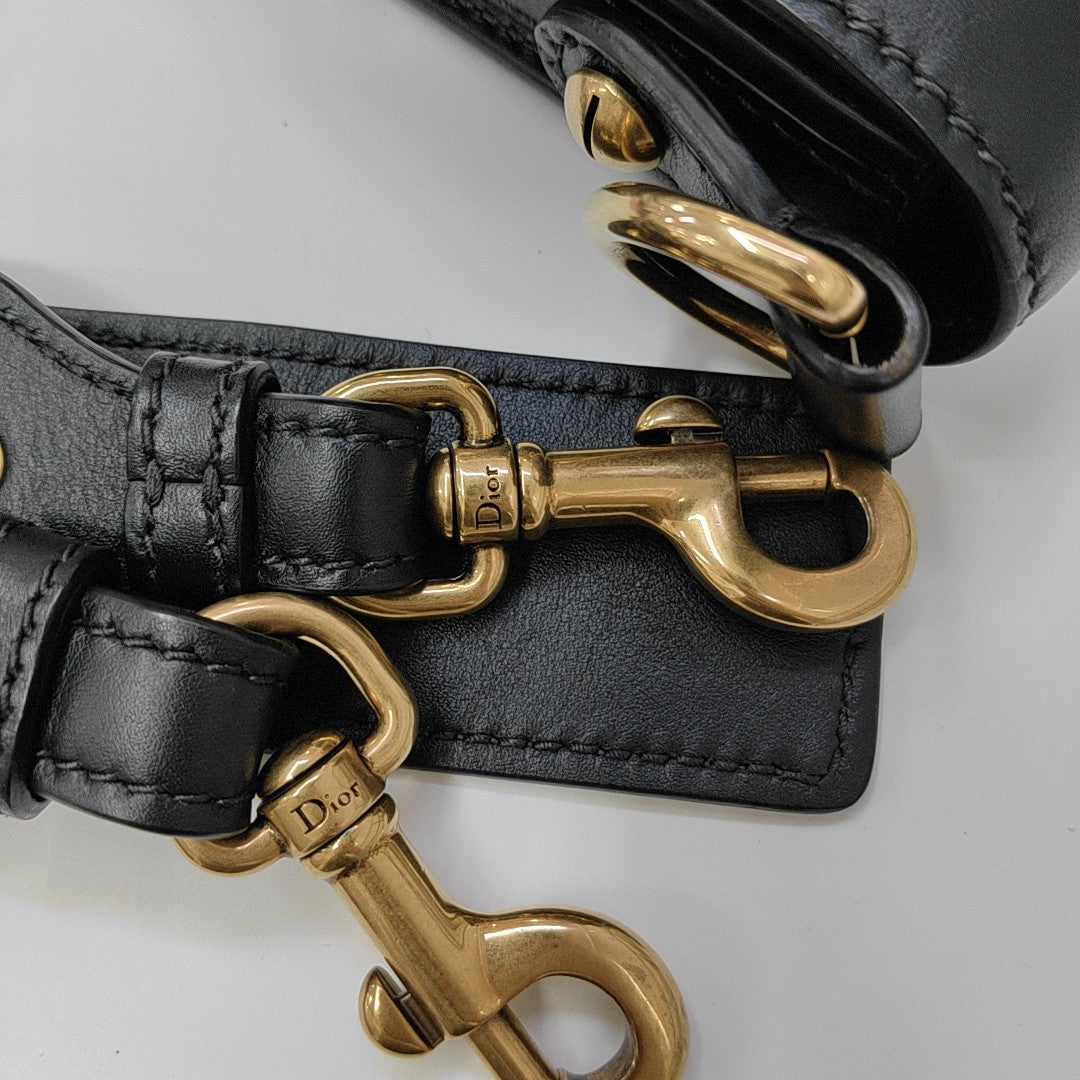 Calfskin Shoulder Bag Black