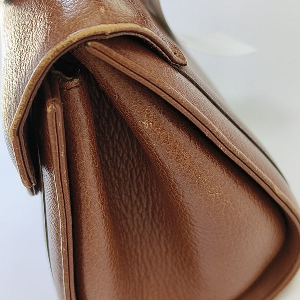 Calfskin Shoulder Bag Brown