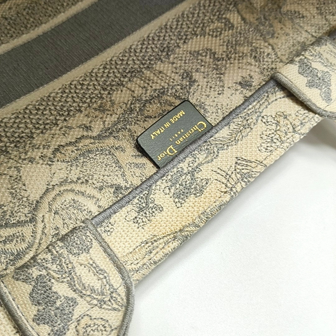 Book Tote Medium Canvas Gray