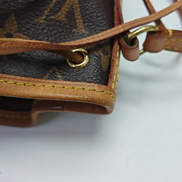 NÉONOÉ Nano Monogram Coated Canvas Brown