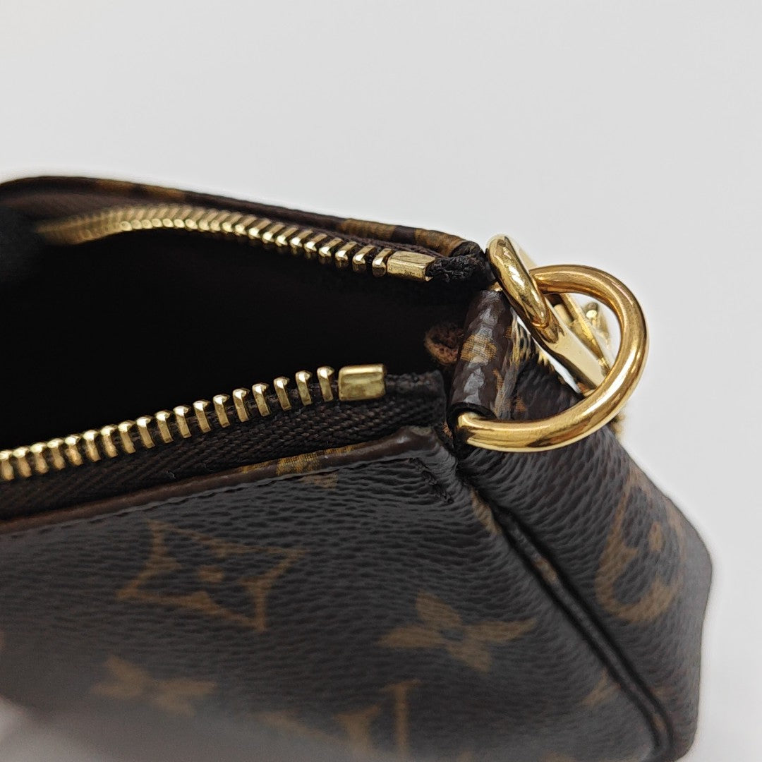 ACCESSOIRES Mini Monogram Coated Canvas Brown